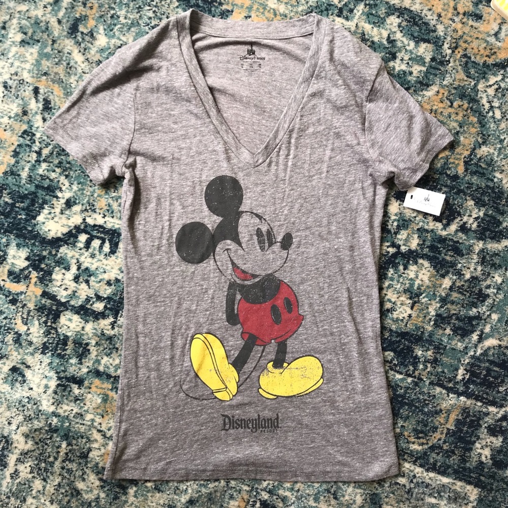 Mickey v-neck from Disneyland! Brand new, size XS